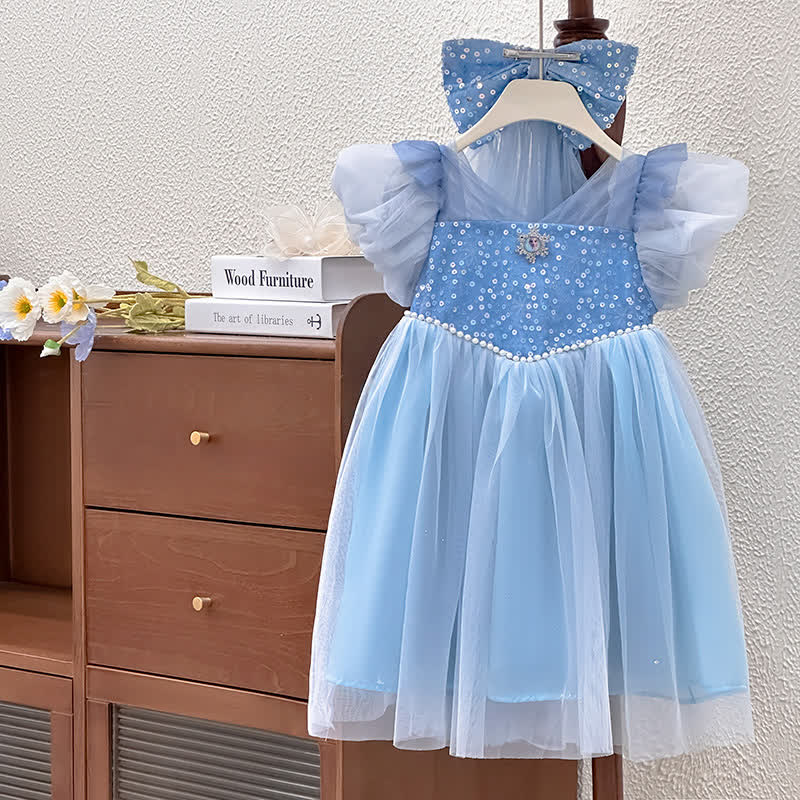[Archive Sale] Mesh Tiered Short Sleeve Midi Dresses - image 3