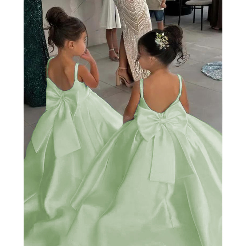 Satin Bow Sleeveless Maxi Dresses - image 48