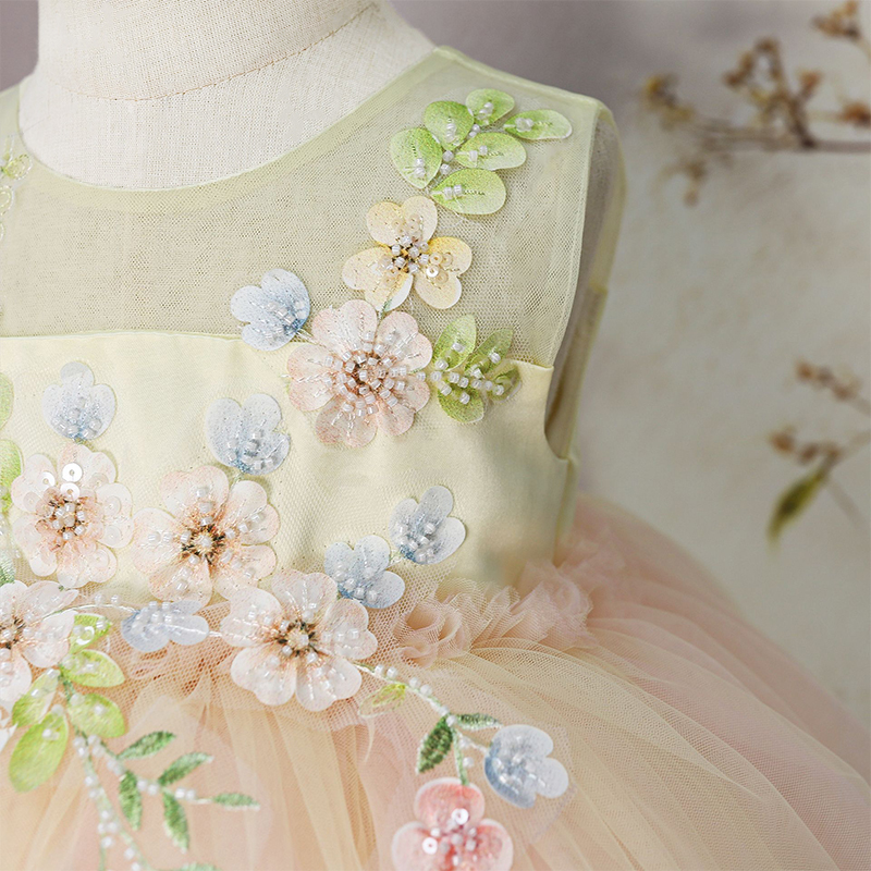 Mesh Rosette Sleeveless Midi Dresses - image 5