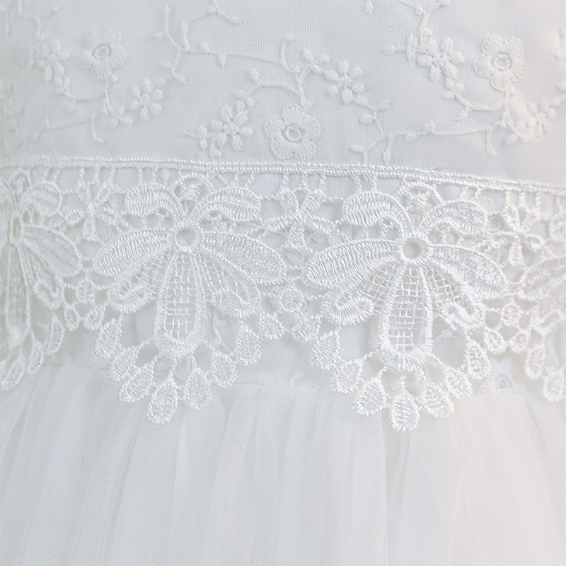 Mesh Applique Long Sleeve Maxi Dresses - image 6