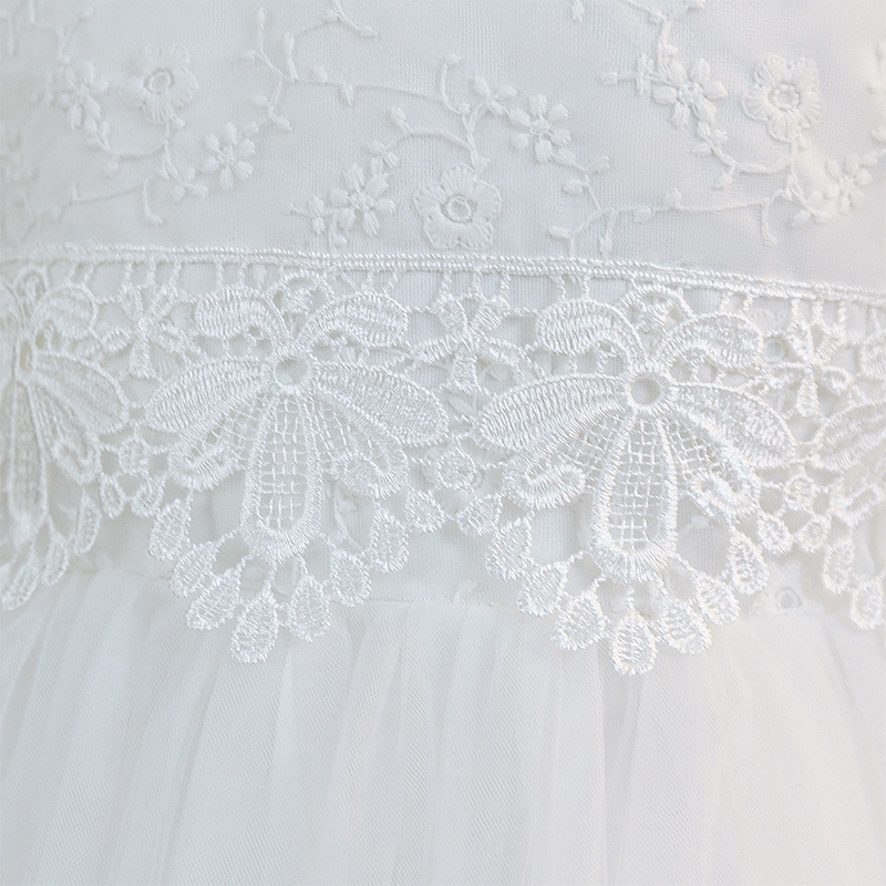 Mesh Applique Long Sleeve Maxi Dresses - image 6