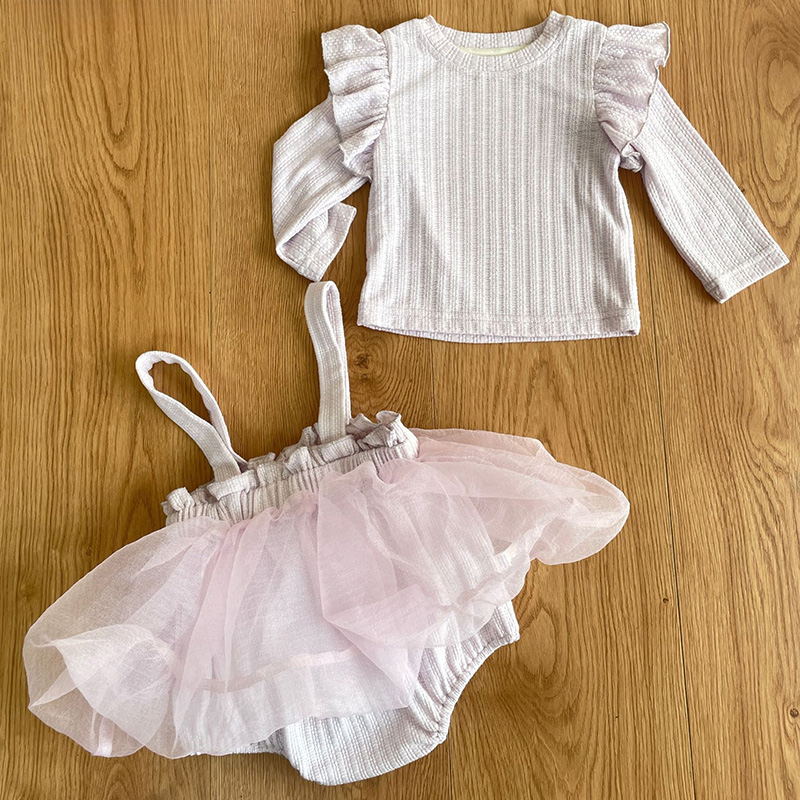 [Archive Sale] Mesh Split Joint Long Sleeve Midi Two-piece Set - image 13