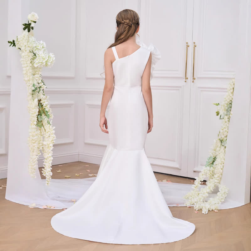 Satin Rosette Sleeveless Maxi Dresses - image 4