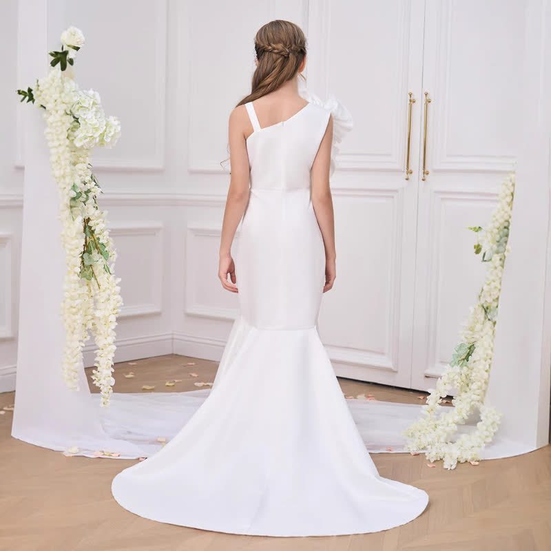 Satin Rosette Sleeveless Maxi Dresses - image 4
