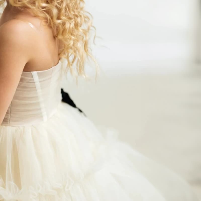 Mesh Bow Imitation Pearls  Ruched Gathered Sleeveless Maxi Dresses - image 9