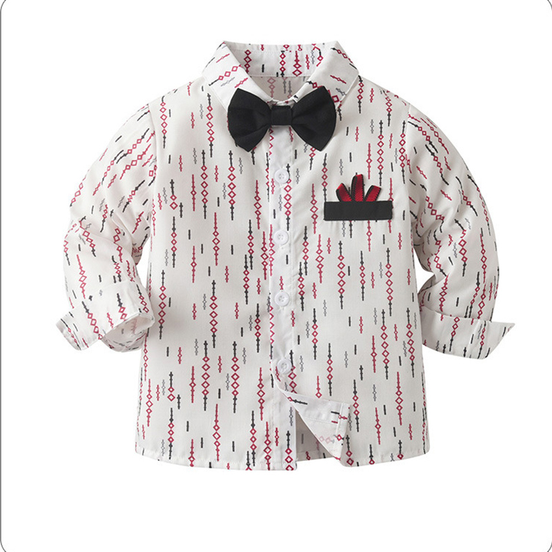 Cotton Bow Overalls Long Sleeve Regular 3-piece Formal Suit - image 5