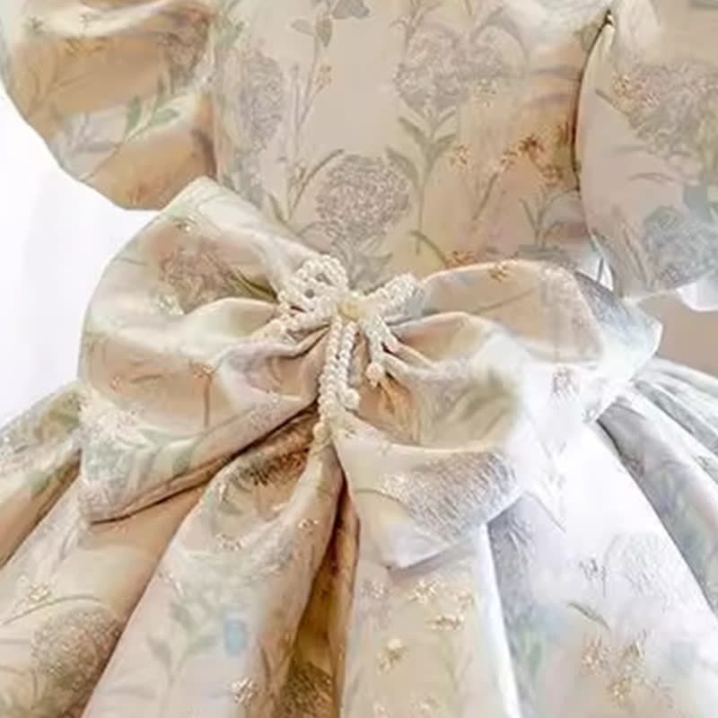   Lace Bow Sleeveless Midi Dresses - image 7