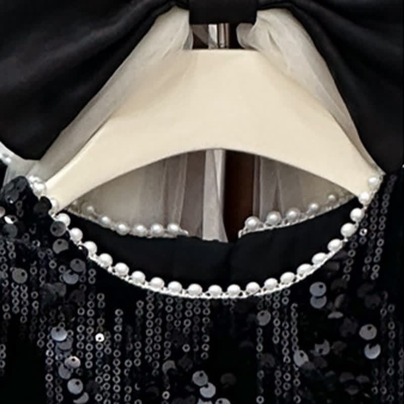 Pleuche Split Joint Long Sleeve Midi Dresses - image 5