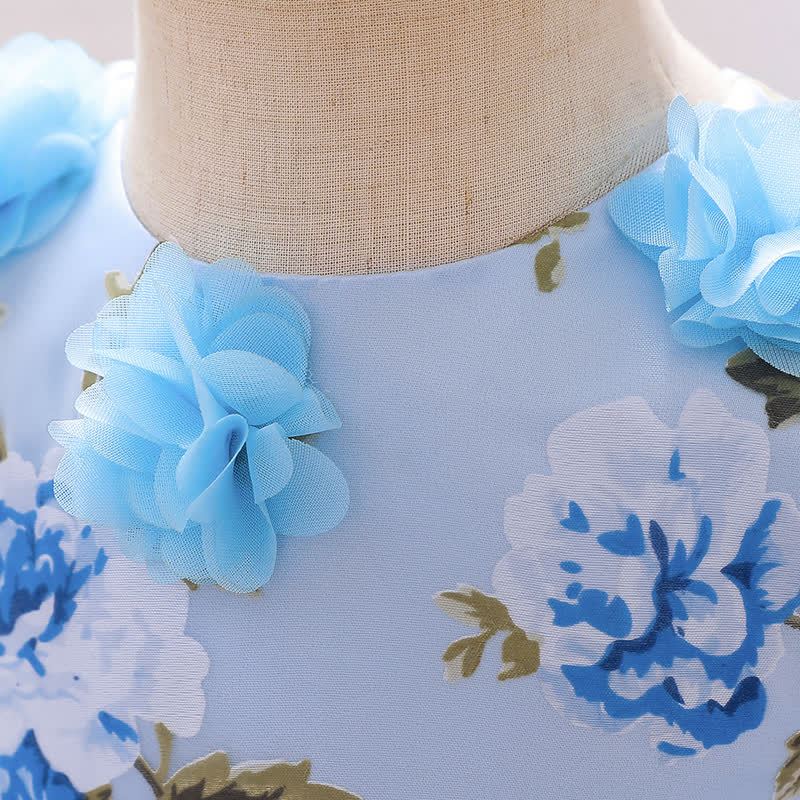 Mesh Rosette Sleeveless Midi Dresses - image 30