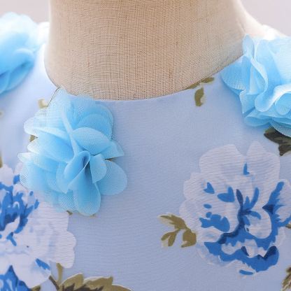 Mesh Rosette Sleeveless Midi Dresses - image 30