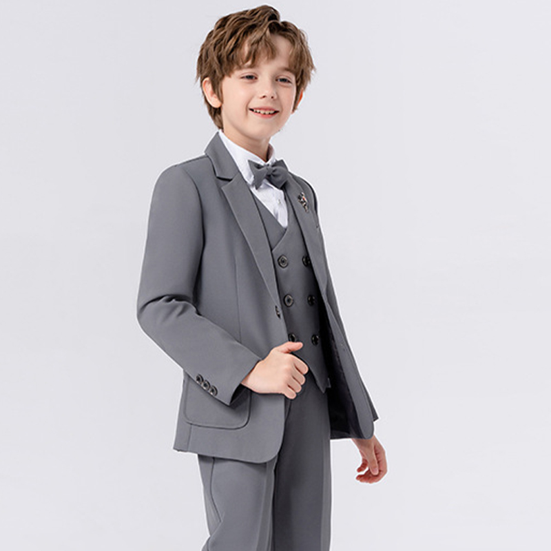 Chemical Fiber Blend Bow Regular Sleeve Regular Formal Suit - image 16