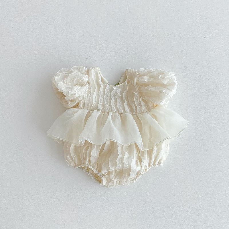 Chiffon Rosette Short Sleeve Regular Dresses - image 10