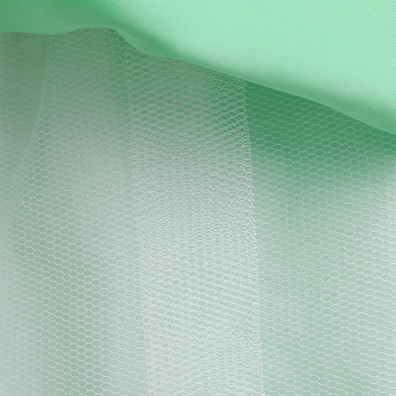 Satin & Mesh Rosette Sleeveless Mid-long Dresses - image 51