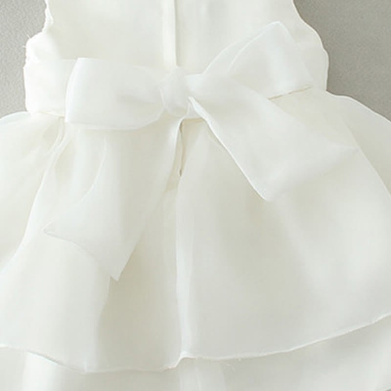 Mesh Bow Sleeveless Midi Dresses - image 8