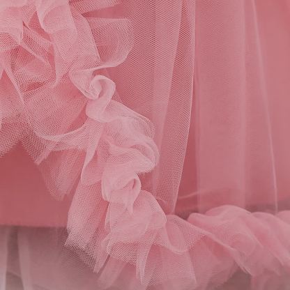 Mesh Rosette Maxi Dresses - image 8