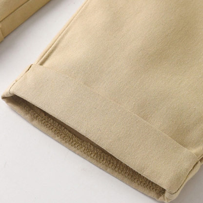 Cotton Bow Overalls Long Sleeve Regular 3-piece Formal Suit - image 34