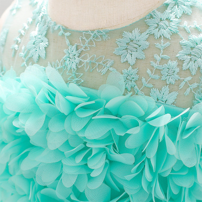 Mesh Rosette Sleeveless Midi Dresses - image 27