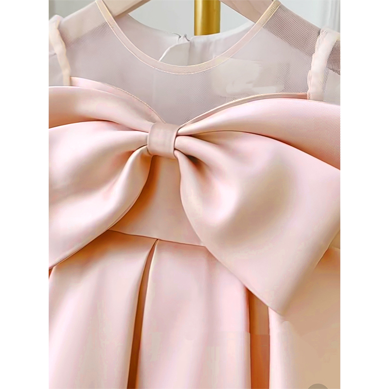 Satin Bow Sleeveless Regular Dresses - image 18