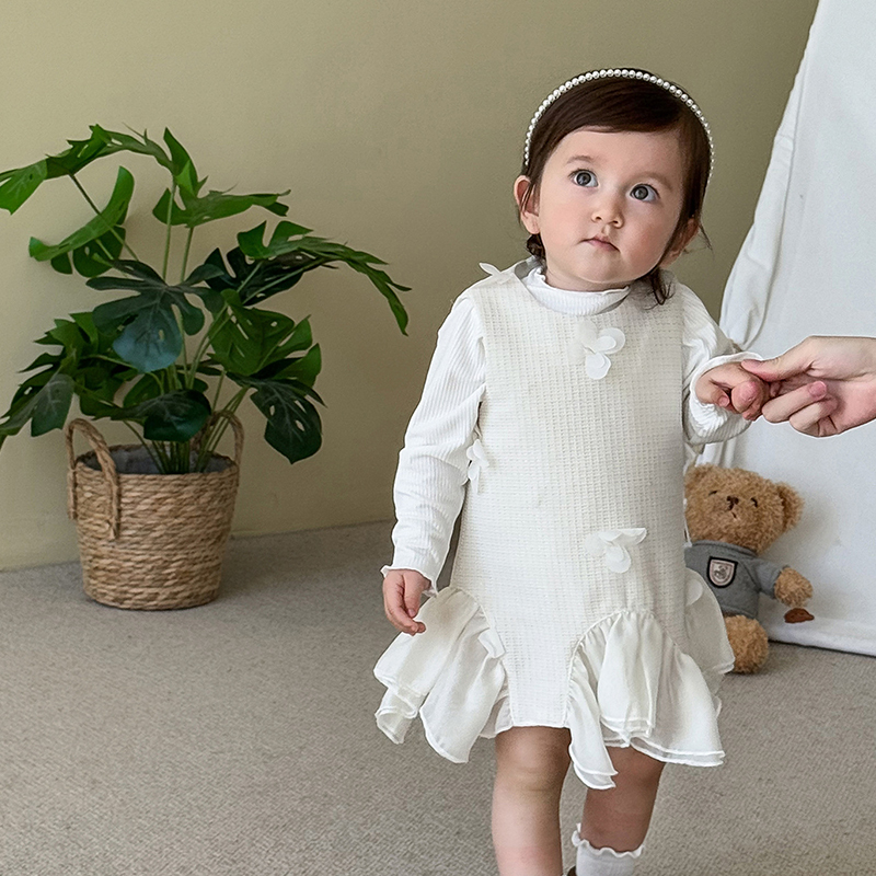 [Archive Sale] Chemical Fiber Blend Rosette Long Sleeve Regular Two-piece Set - image 12