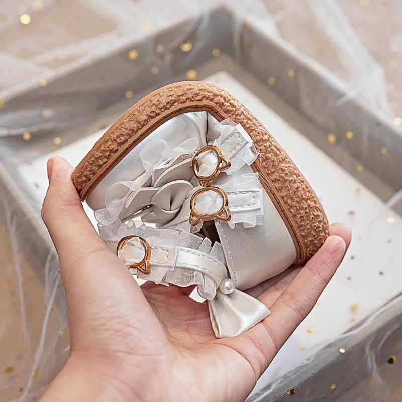 Solid Bow Pearl Open Toe Sandals - image 19