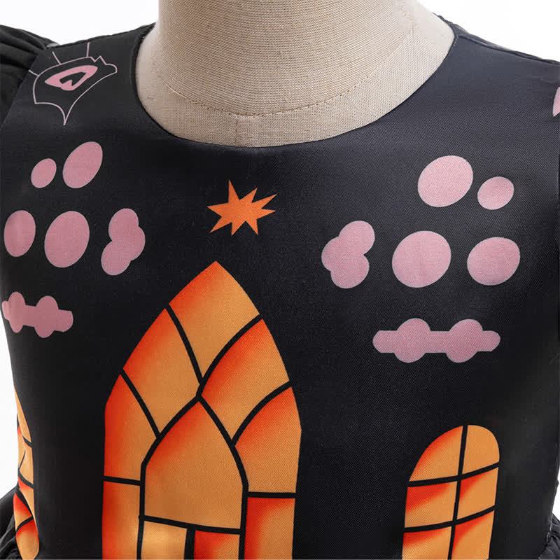 Chemical Fiber Blend Printing Sleeveless Mid-long Dresses - image 4