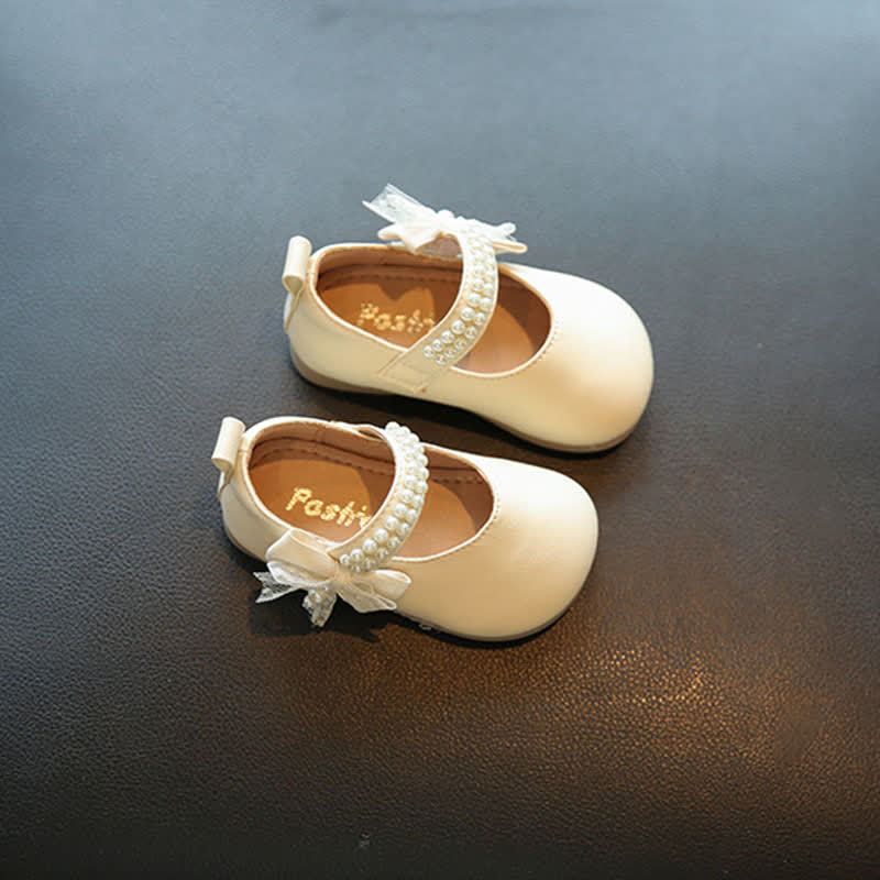Solid Pearl Ballet Round Toe Flats - image 4