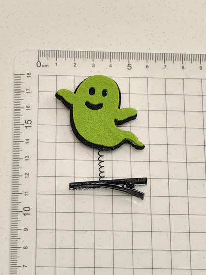 Halloween With Glitter Hair Accessories - Green Ghost - One size - image 10