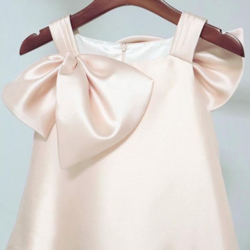 Satin Bow Flouncing Sleeveless Midi Dresses - image 6