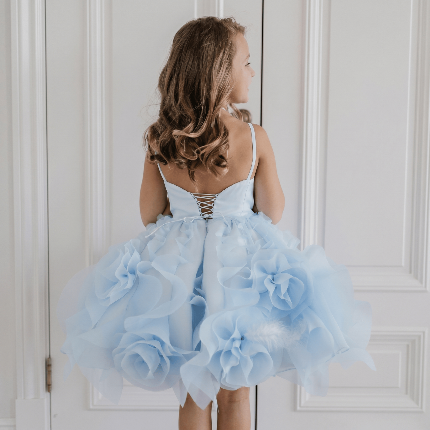 Organza Rosette Sleeveless Midi Dresses - image 5