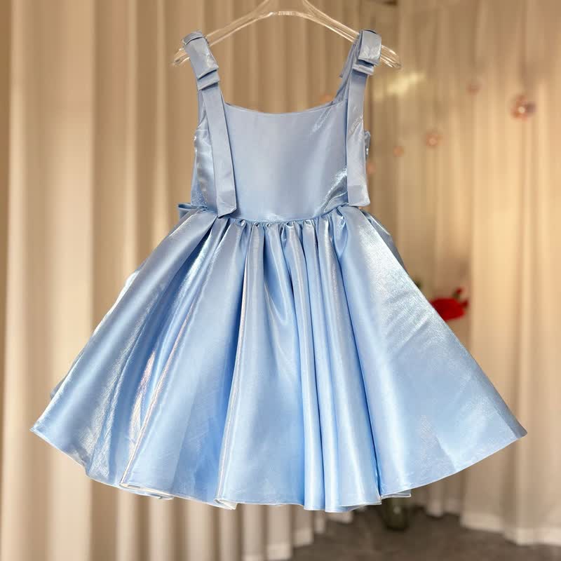 Chemical Fiber Blend Bow Sleeveless Midi Dresses - image 8