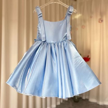 Chemical Fiber Blend Bow Sleeveless Midi Dresses - image 8