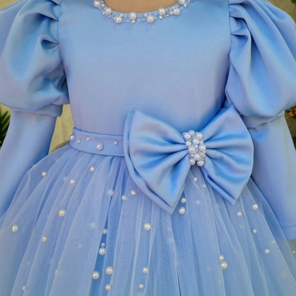 Satin Split Joint Long Sleeve Midi Dresses - image 6