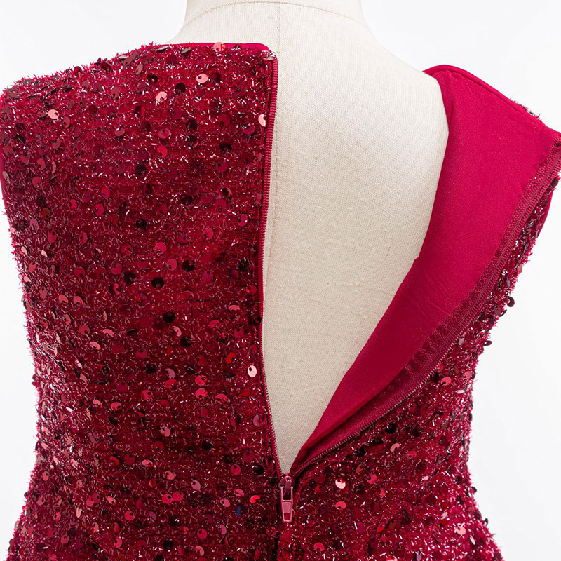 Glitter Rosette Sleeveless Midi Dresses - image 9