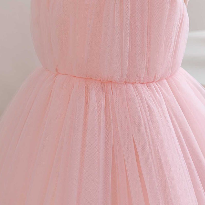 Mesh  Sleeveless Mid-long Dresses - image 5