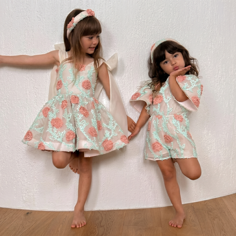 Lightweight & Breathable Embroidered Lace Up Sleeveless Short Dresses - image 6