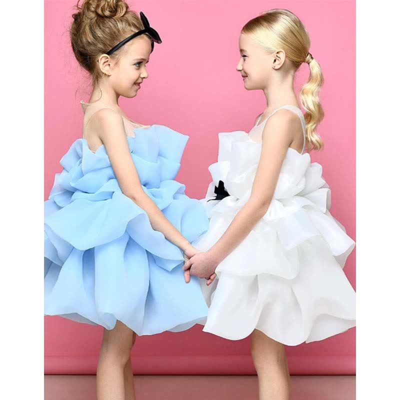 Organza Bow Sleeveless Mid-long Dresses - image 8