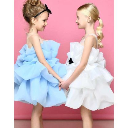 Organza Bow Sleeveless Mid-long Dresses - image 8