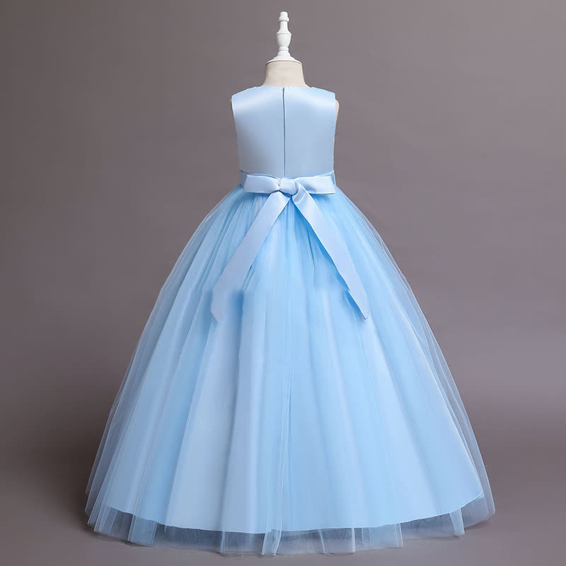 Satin Split Joint Sleeveless Maxi Dresses - image 7