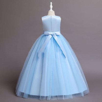 Satin Split Joint Sleeveless Maxi Dresses - image 7