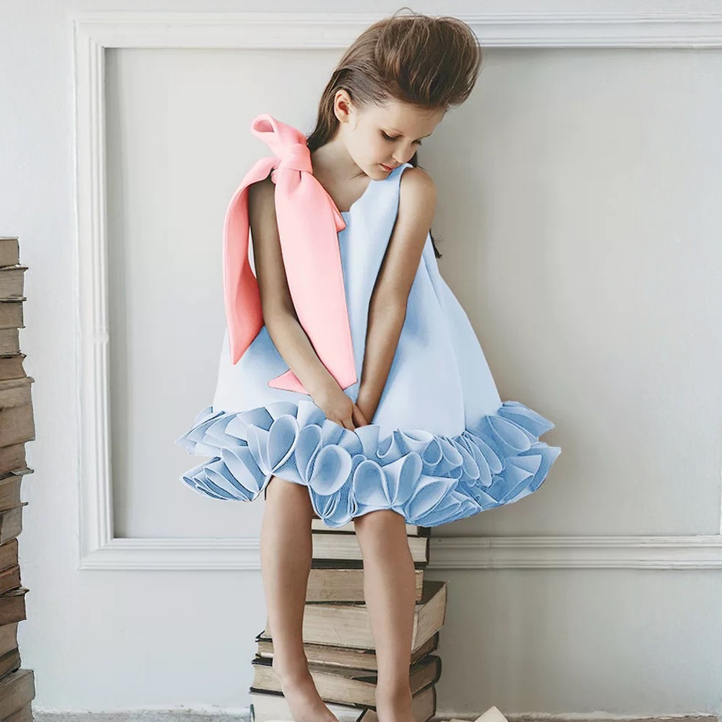 SCUBA KNIT Bow Sleeveless Midi Dresses - image 22