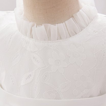 Lace Ruched Short Sleeve Midi Dresses - image 4