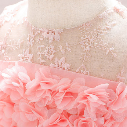 Mesh Rosette Sleeveless Midi Dresses - image 6