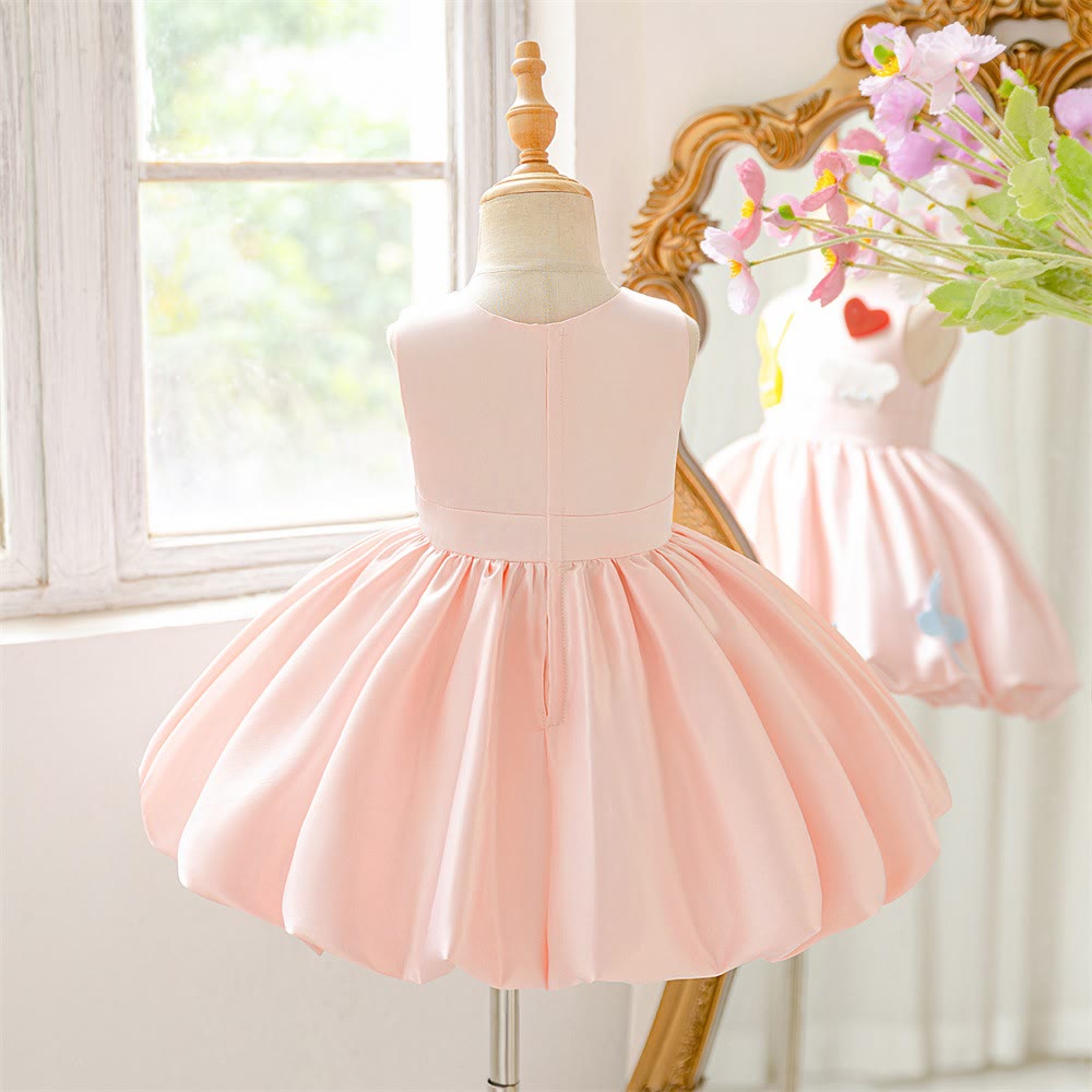 Satin Applique Sleeveless Midi Dresses - image 8
