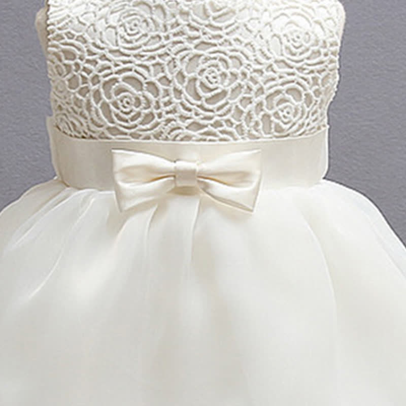 Mesh Bow Sleeveless Midi Dresses - image 7