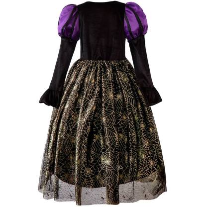 Satin Halloween Painting Maxi Dresses - image 6