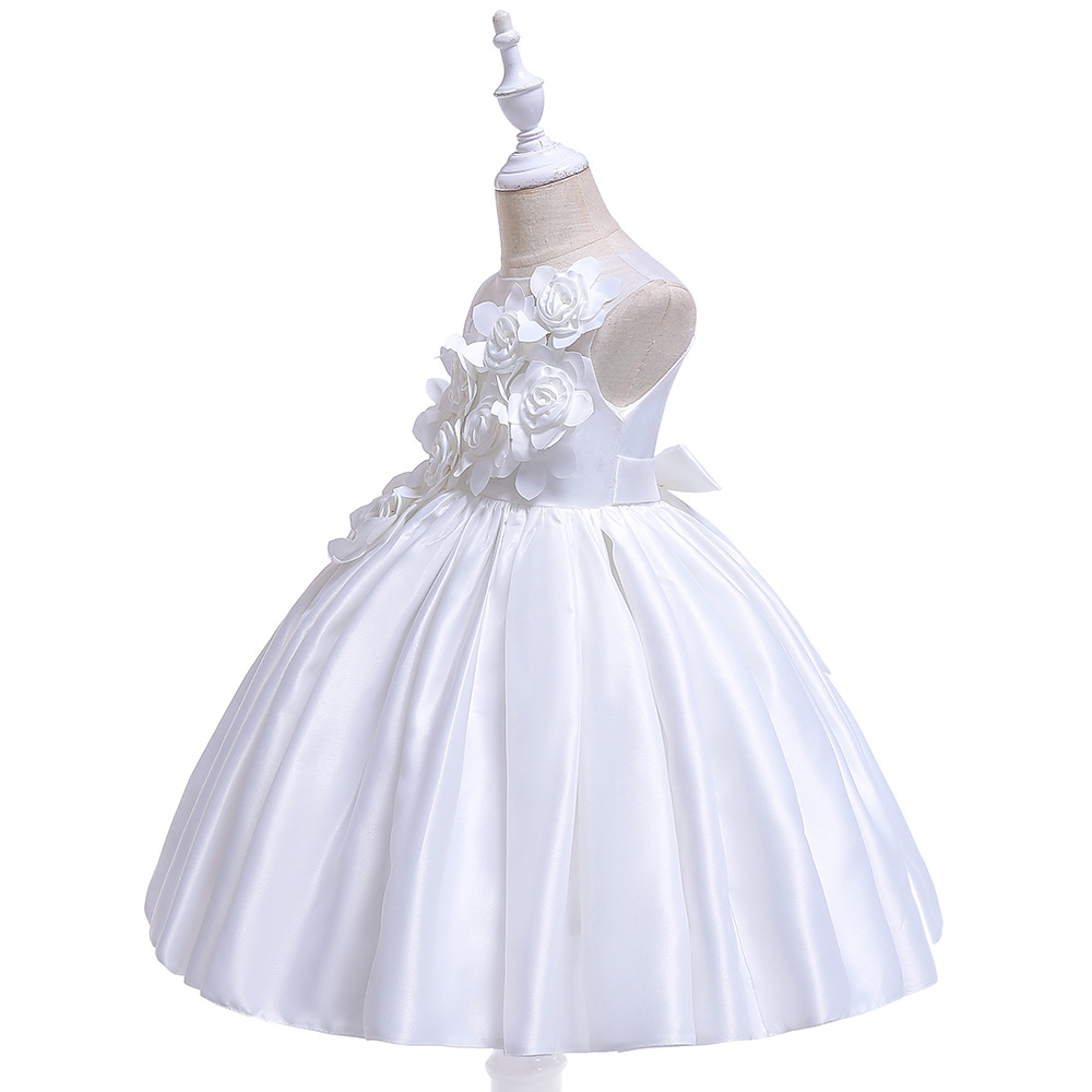 Satin Rosette Sleeveless Midi Dresses - image 21