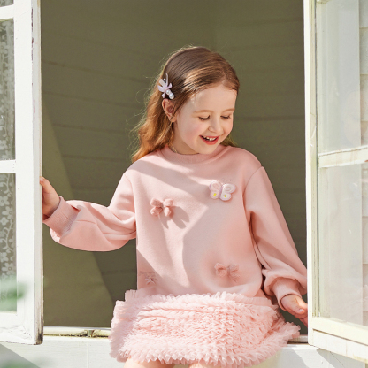 [Archive Sale] Knitted Butterfly Long Sleeve Midi Dresses - image 2