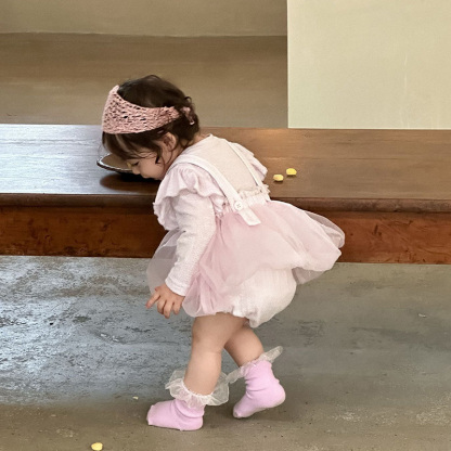 [Archive Sale] Mesh Split Joint Long Sleeve Midi Two-piece Set - image 6