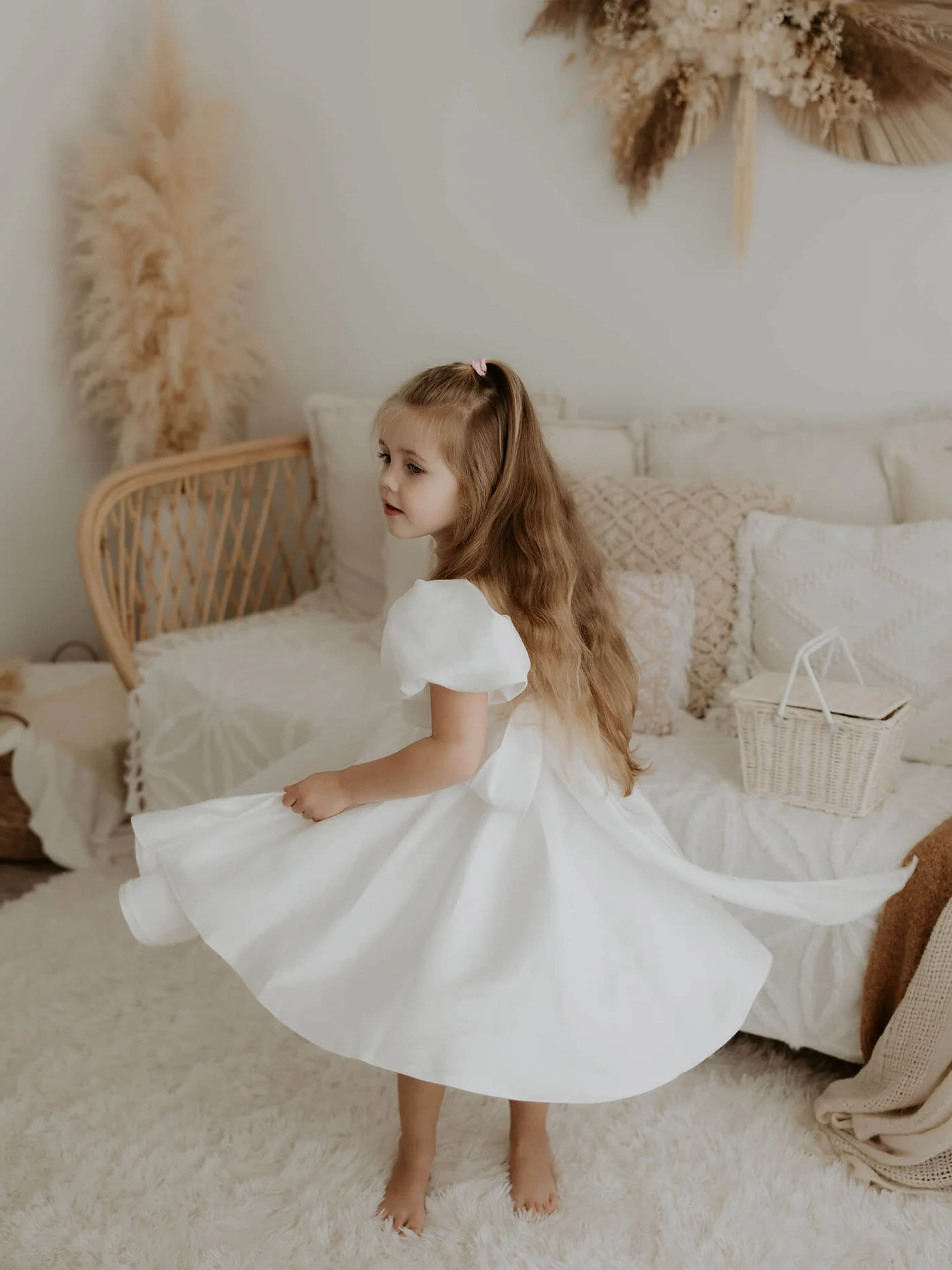 Satin Backless Short Sleeve Mid-long Dresses - image 6