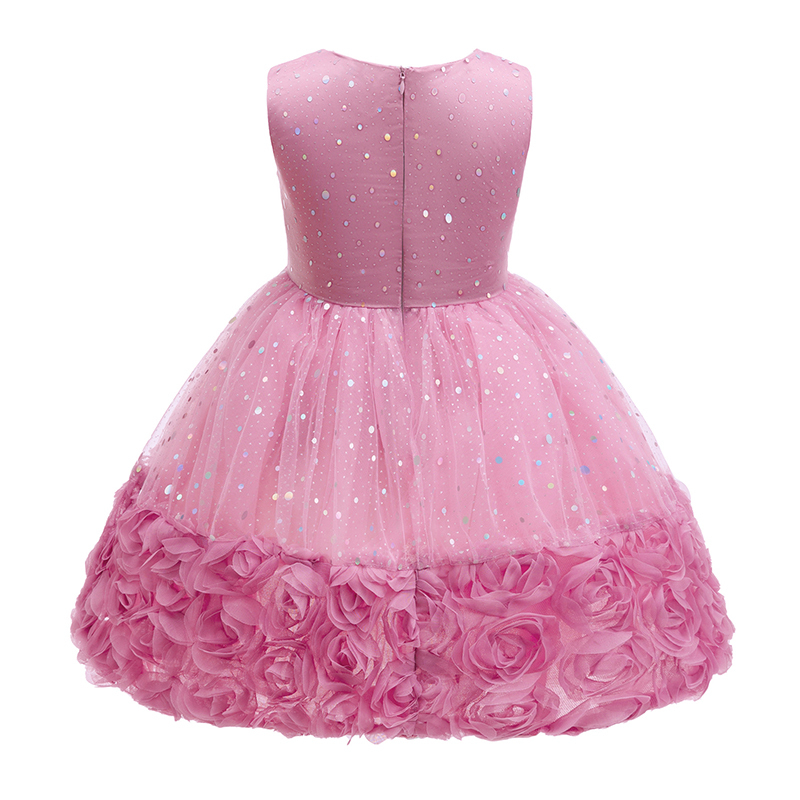 [Archive Sale] Lace Rosette Bow Sleeveless Mid-long Dresses - image 5